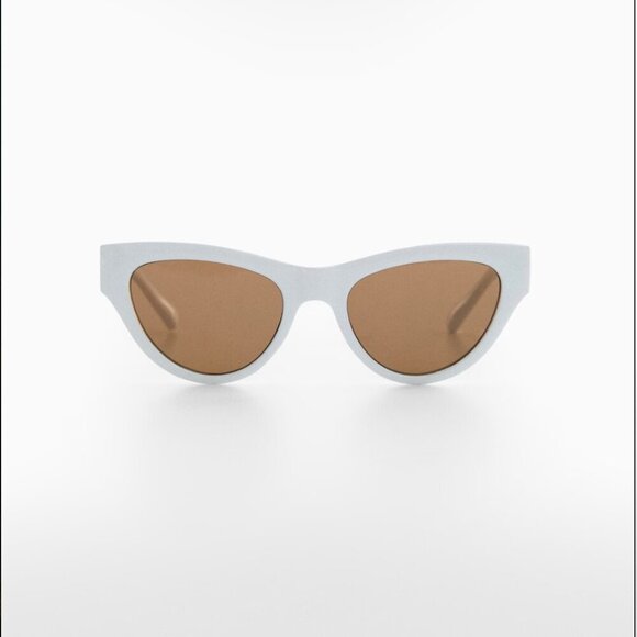 MANGO Cat-eye sunglasses WHITE -NEW WITH TAG! - Picture 1 of 4